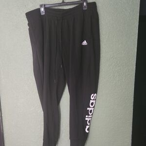 Adidas Black Sweatpants Size 2z Perfect Condition